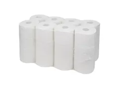 Toiletpapier Euro Compact (zonder dop) recycled wit 2-laags 24 Rol