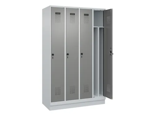 locker voor scheiding van kleding,HxBxD 1950x1200x500mm,4vak