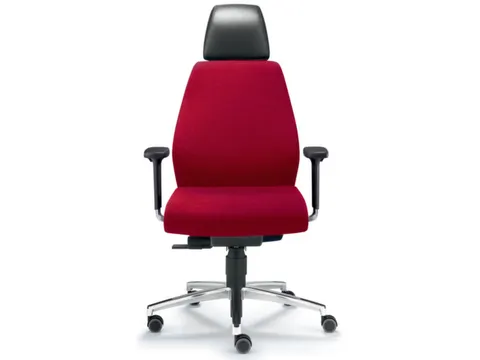 Dauphin 24-uurs Bureaustoel voor controlekamer Rood