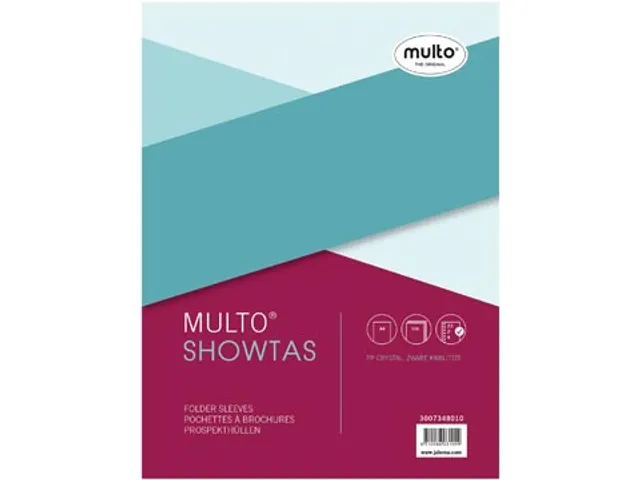 geperforeerde showtas A4 23-gaats, glashelder