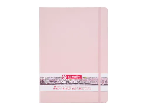 Schetsboek Talens Art Creation 80 witte vellen 140gr 210x300mm roze