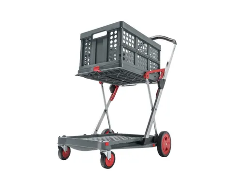 vouwbare winkelwagen,draagverm. 60kg,2etage(s),HxLxB 1025x890x550mm