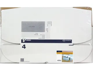 postpakketdoos 4 Raadhuis 305x215x110mm wit bedrukt 5 stuks - 3