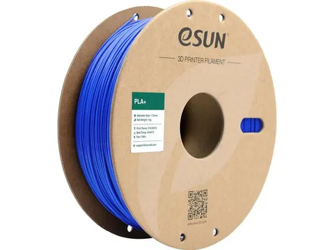 eSUN PLA+ 3D printer Filament 1,75mm Blauw 1kg
