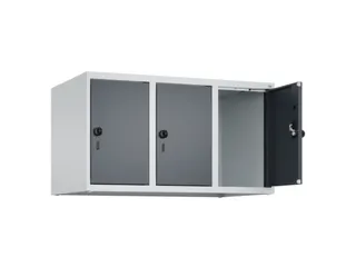 opzetkast,v. locker,3vak.,vak B 300mm,HxBxD 500x900x500mm,draaigrendel - 1
