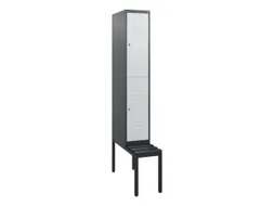 Dubbeldekse dekenkist,HxBxD 1950x300x815mm,1x2vak.,vak B 300mm