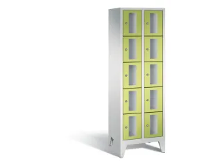 Lockerkast 1850x610x500mm 2x5 vakken Cilinderslot Poten, RDS1108060 - 2