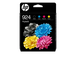 HP 924 Inktcartridge Zwart + 3 Kleuren Origineel (6C3Z1NE) - 2