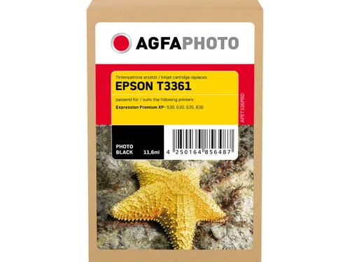 Agfa Photo Epson T3361 XP inkt Foto zwart HC Rebuilt 400 foto's