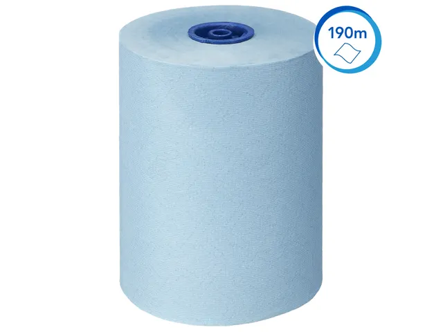 Handdoekrol Scott Essential Slimroll 1-laags 190m blauw 6696