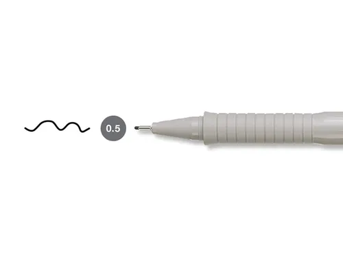 Tekenpen Faber Castell Ecco Pigment 0.5Mm Zwart