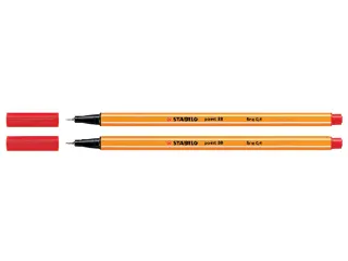 Fineliner STABILO point 88/40 rood 0.4mm - 2