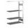 Inhaakstelling Aanslagrand Aanbouwveld 1850x1000x300mm 4legborden