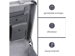 Aluminium Diplomatenkoffer 460x335x110mm 16.9 Liter - 6