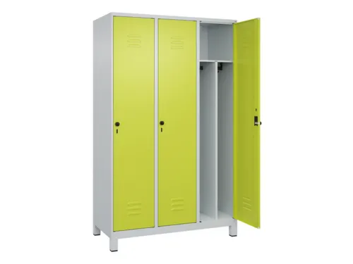 locker voor scheiding van kleding,HxBxD 1950x1200x500mm,3vak