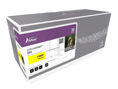 As20033 Astar Oki 43865721 C/Mc Toner Geel Rebuilt 6000Pag Chip