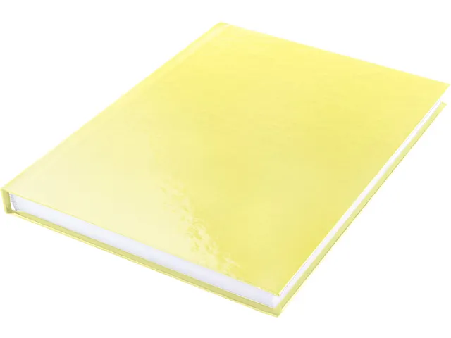 Dummyboek Kangaro A5 geel pastel hard cover 80 blad blanco 100 grams