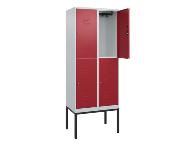 dubbeldekse locker,HxBxD 2120x800x500mm,2x2vak.,vak B 400mm