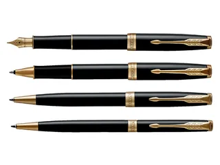 Balpen Parker Sonnet Black lacquer GT medium - 8