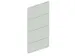 paroi arrière,p. rayonnage sans boulons,Hxl 2500x1300mm,galvanisé