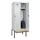 locker met bank,HxBxD 2120x800x815mm,2vak,vak B 400mm,draaigrendel