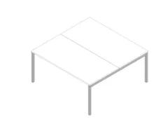 In hoogte verstelbare benchtafel,HxBxD 680-760x1600x1600mm,blad wit