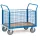 Vierwandwagens 1553 Draadgaas 600kg 1200x800mm Ral5007 Houten Plaat