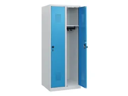 schoollocker,HxBxD 1530x600x500mm,2vak,vak B 300mm,draaigrendel