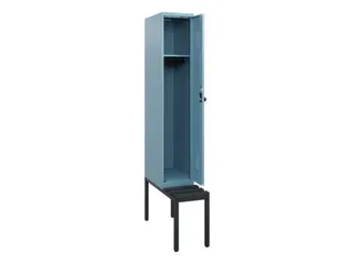 locker met bank,HxBxD 1950x300x815mm,1vak,vak B 300mm,draaigrendel - 1