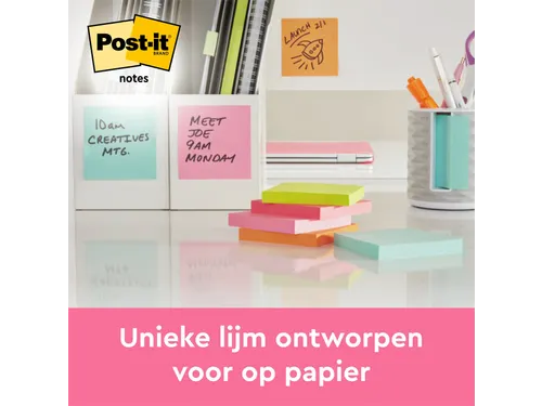 Memoblok 3M Post-it 654 76x76mm Energetic Colours