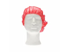PP non woven haarnet rood 58cm bouffant cap maat XL 1000 stuks