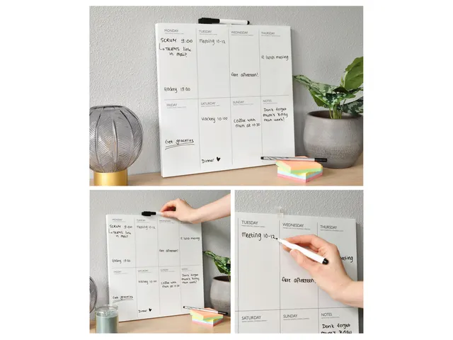 Planbord Desq week 35x35cm magnetisch