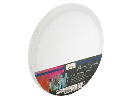 Canvas Nassau fine art rond 30cm 100% katoen
