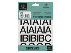 Zelfklevende letters 30mm zwart