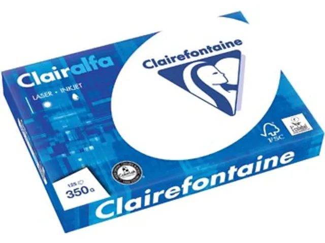 Papier copieur Clairefontaine Clairalfa A3 350g ramette 125 feuilles