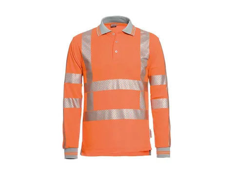 Poloshirt Vancouver Fluororanje, Maat S