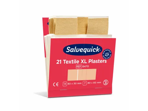 Salvequick Extra Grote Textielpleisters 21 Stuks