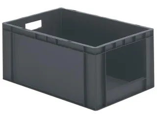 Euronorm-stapelbak 51liter Grijs 270x600x400mm Wanden/bodem Gesloten - 1
