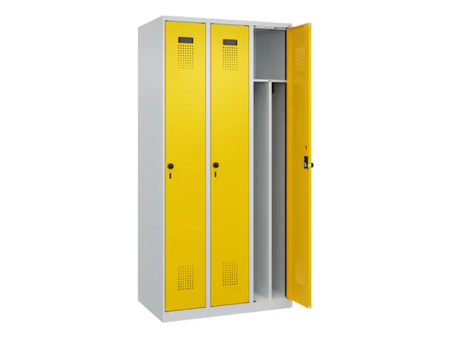 locker voor scheiding van kleding,HxBxD 1850x900x500mm,3vak