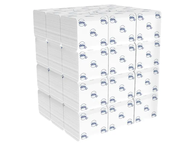 Toiletpapier Kleenex gevouwen tissues 2 laags wit 8408 Pallet