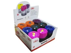 Puntenslijper dubbel Rondo Swing assorti kleuren display 9 stuks