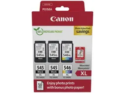 photo value pack 2 x PG-545XL + 1 x CL-546XL, 8286B015, 4 kleuren