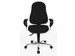 chaise de bureau Support SY, noir, base en chrome