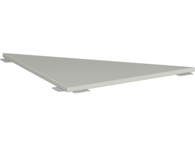koppelelement voor bureau,90 °,BxD 800x800mm,blad lichtgrijs,hoekig