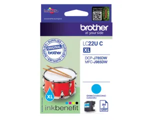 Inktcartridge Brother LC-22UC blauw - 2