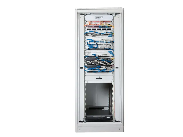 Netwerkkast Unique serie 42U 800x800 mm (BxD) Ral 7035