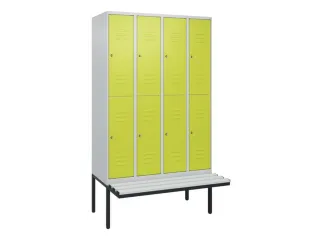 Dubbeldekse dekenkist,HxBxD 2120x1200x815mm,4x2vak.,vak B 300mm - 1