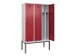 armoire vestiaire noir et blanc,HxlxP 2120x1200x500mm,3compart.