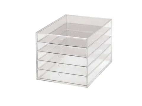Acryl ladenblok DIN A4 5 laden Transparant