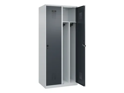 locker voor scheiding van kleding,HxBxD 1850x800x500mm,2vak